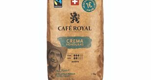 Café Royal Honduras Crema Bohnenkaffee 1kg - Fairtrade - Intensität 3/5 - 100% Arabica aus Honduras  